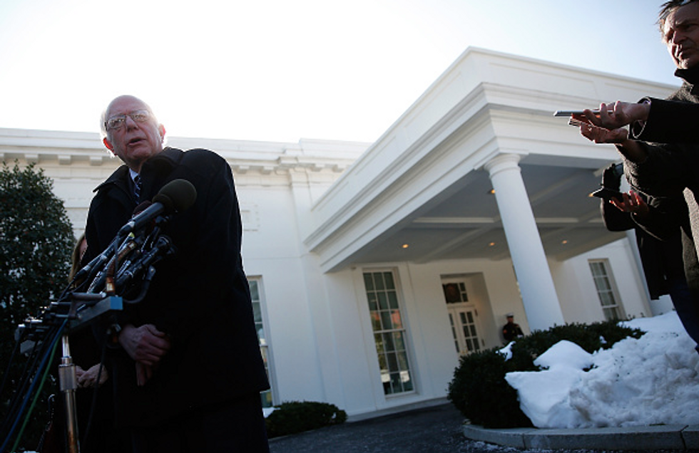 Bernie Sanders at the White House: Obama Not Trying to Tip the Scale to Hillary Clinton