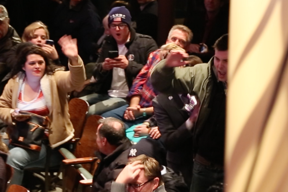 Watch Protesters Get Dragged Out of Trump Event — and See the Billionaire's Response to the Demonstration