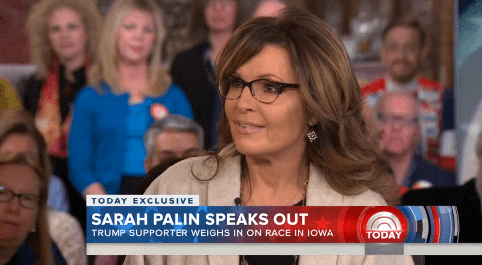 'I Never Said That’: Sarah Palin Snaps on 'Today' Hosts, Accuses Them of Breaking 'Promise' to Not Ask This Question
