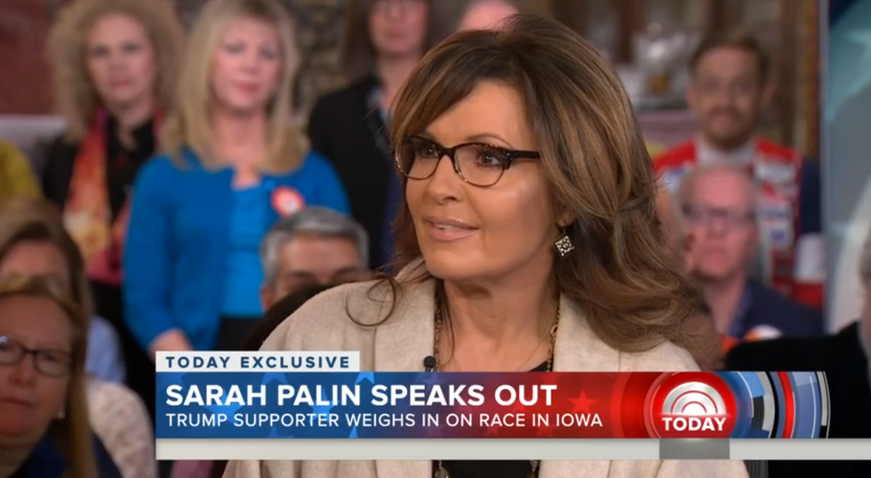 'I Never Said That’: Sarah Palin Snaps on 'Today' Hosts, Accuses Them of Breaking 'Promise' to Not Ask This Question 