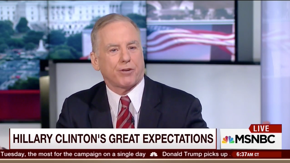 Howard Dean Emphatically Defends Hillary Clinton on MSNBC — Minutes Later, Producer Emerges to Read Him the Truth