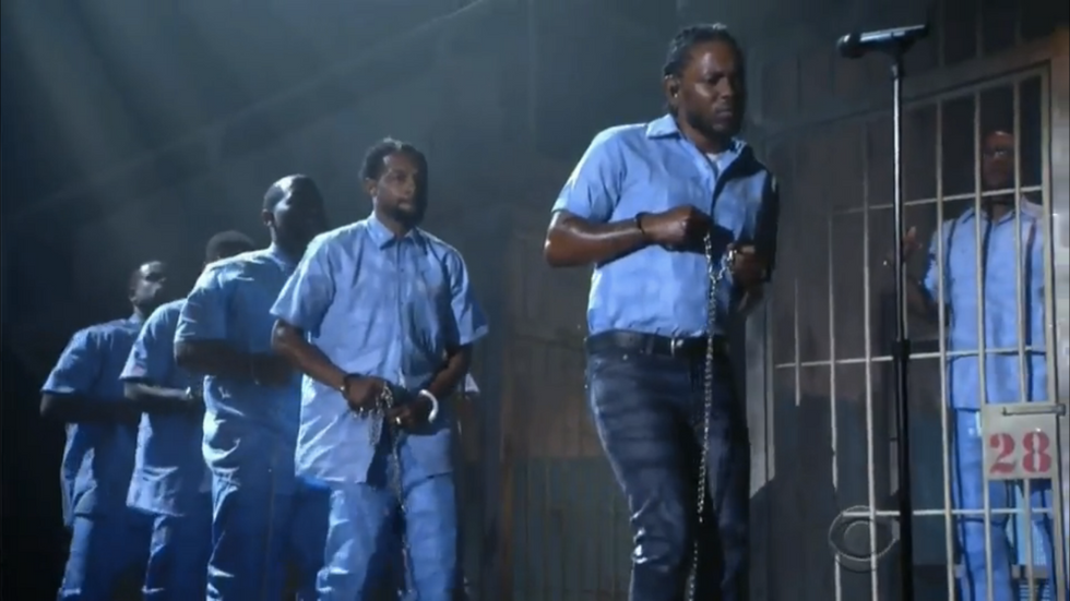 Rapper Kendrick Lamar’s Politically Charged Performance Is What Everyone Is Going to Be Talking About Day After Grammys