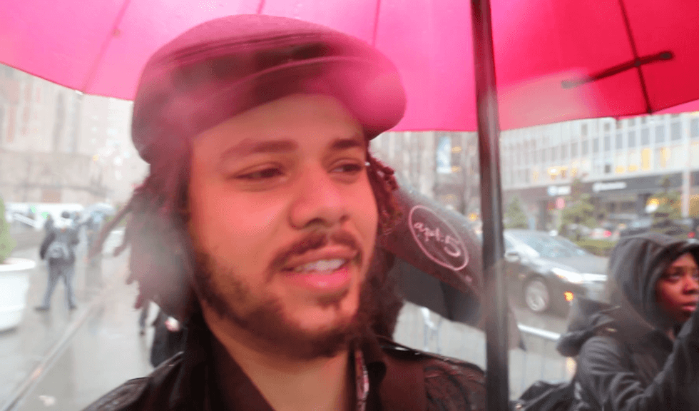 KKK!': Watch Black Lives Matter Demonstrators Gang Up on Sole Anti-Beyonce Protester in Front of NFL Offices