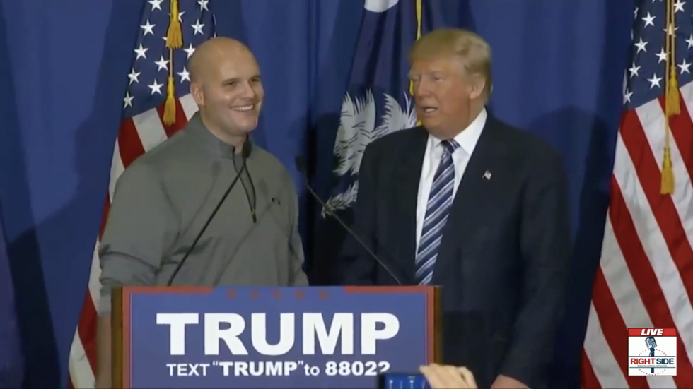Trump Invites Supporters on Stage for Handling Protester  — See What Happens When One of Them Says He's a Veteran