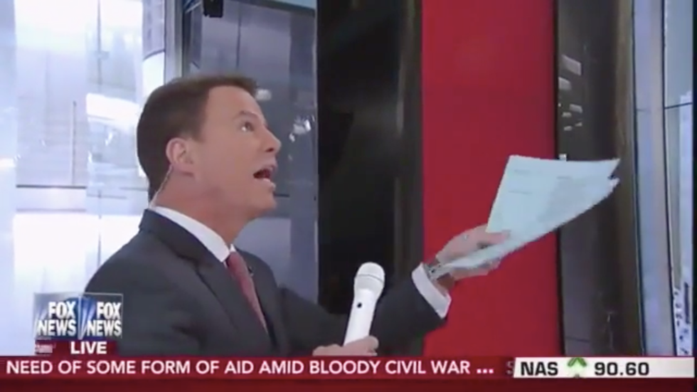 Something's in the Wall': Fox News Host Suddenly Halts Show When He Hears Strange Noise