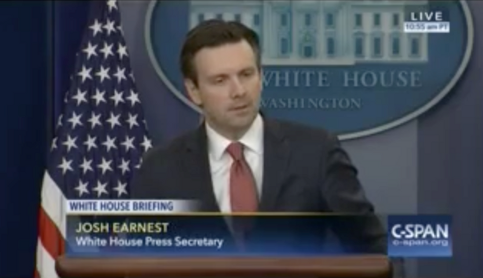 Watch How WH Press Secretary Answers When Reporter Asks If He Can 'Rule Out' Obama Golfing During Scalia's Funeral