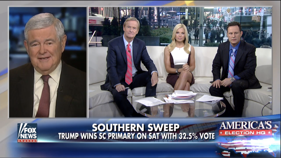 Newt Gingrich Tells 'Fox and Friends' Hosts That They 'Invented' Donald Trump