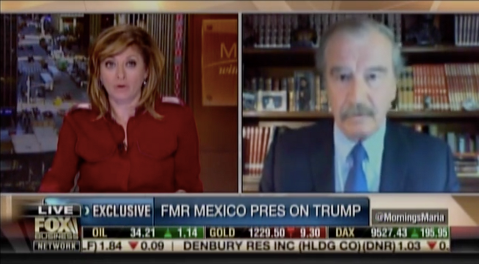 Former Mexican President Curses at Trump on Live TV — See How Fox Host Reacts