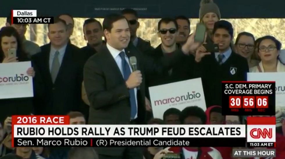 You'll Have Fun': Marco Rubio Decimates Trump During Friday Rally, Accuses Him of Wetting Pants During Debate