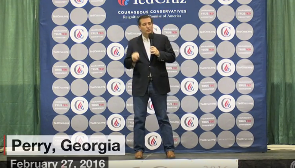 This Is My Country, Damn It!': Ted Cruz Implores Voters to 'Stand Up and Fight' for America on Super Tuesday