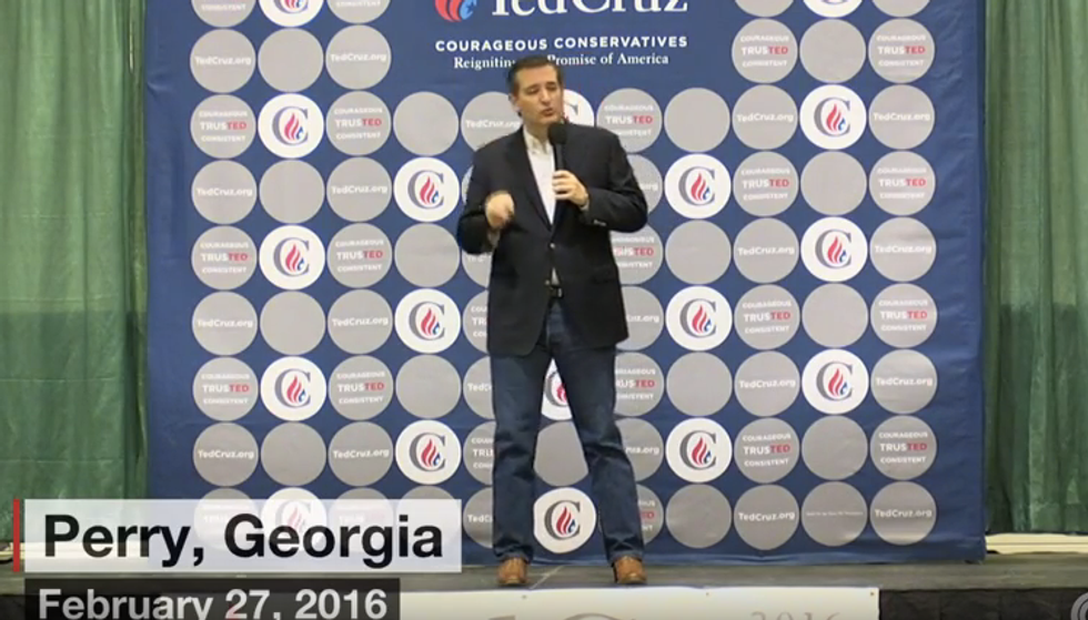 This Is My Country, Damn It!': Ted Cruz Implores Voters to 'Stand Up and Fight' for America on Super Tuesday