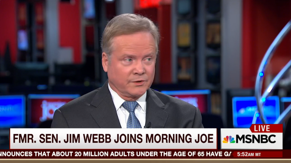 Former Dem Candidate Jim Webb Says He Will Not Vote for Hillary Clinton — Watch How He Responds When Asked About Trump