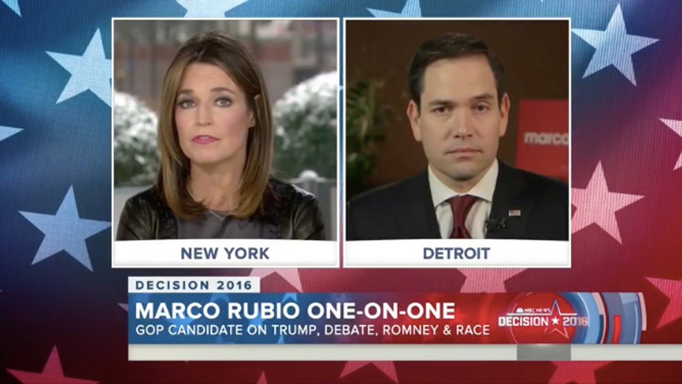 NBC Host Challenges Rubio for Saying Trump Is 'Dangerous' but Claiming He Would Vote for Him Anyway — See His Answer 