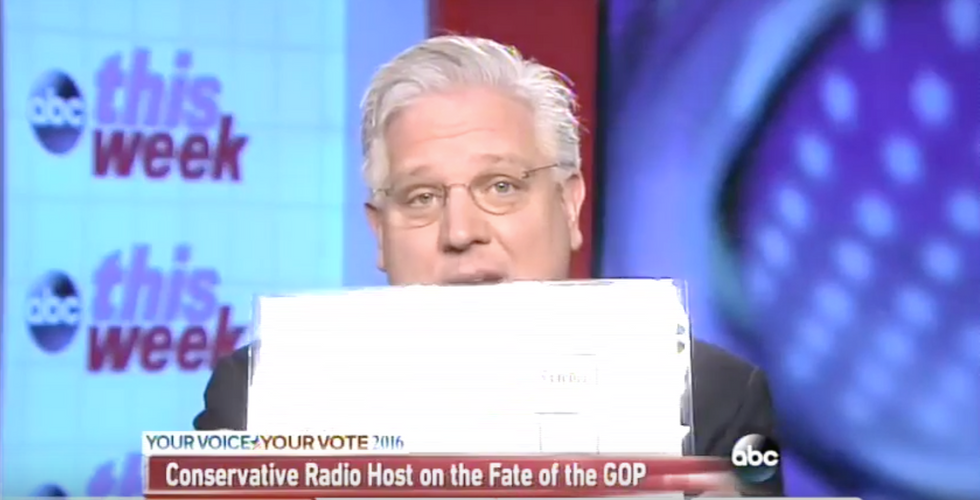 Whoa': Glenn Beck Pulls Out Unexpected Prop During ABC Interview, Stuns Anchor With Trump Comparison