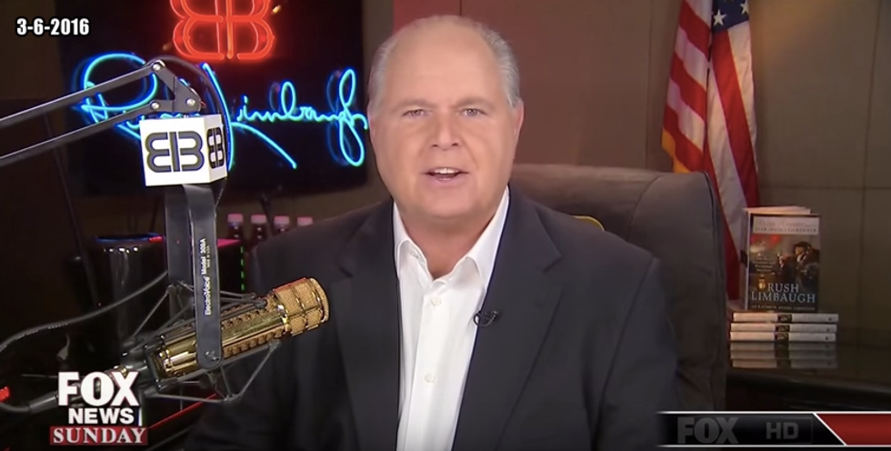 Rush Limbaugh Predicts 'Utter Chaos' If GOP Uses Brokered Convention to Deny Donald Trump the Presidential Nomination