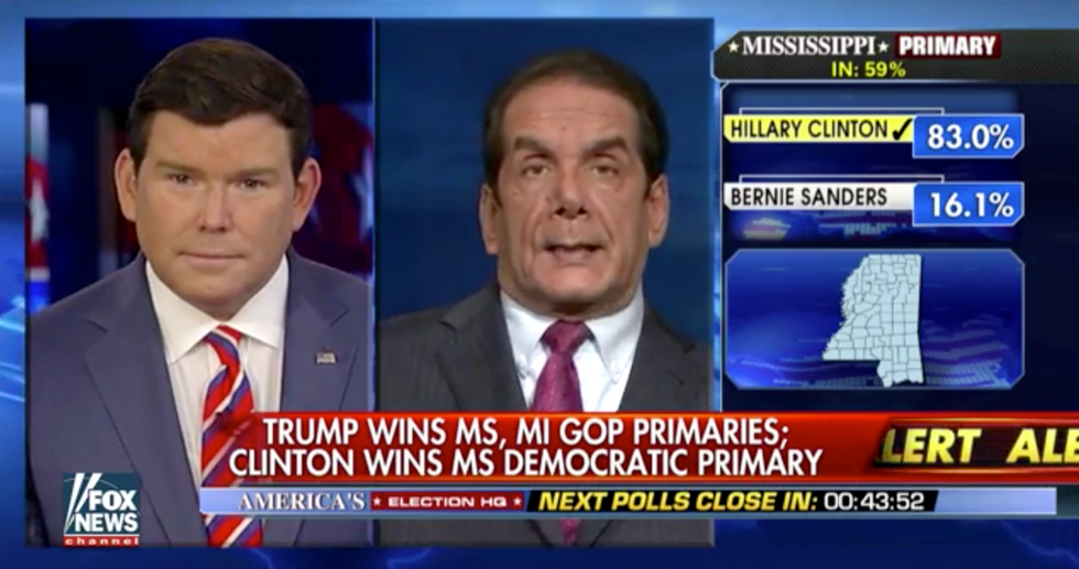 Krauthammer: The Only Thing That Can Stop Hillary Clinton Is an 'FBI Primary