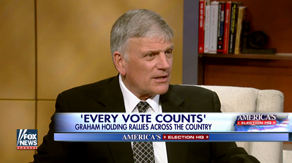 Franklin Graham Wants God Back in the Public Square: 'The Only Hope for This Country Is God