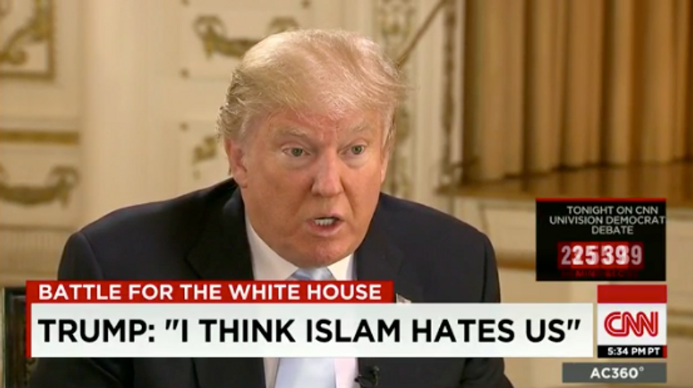 Donald Trump: 'I Think Islam Hates Us