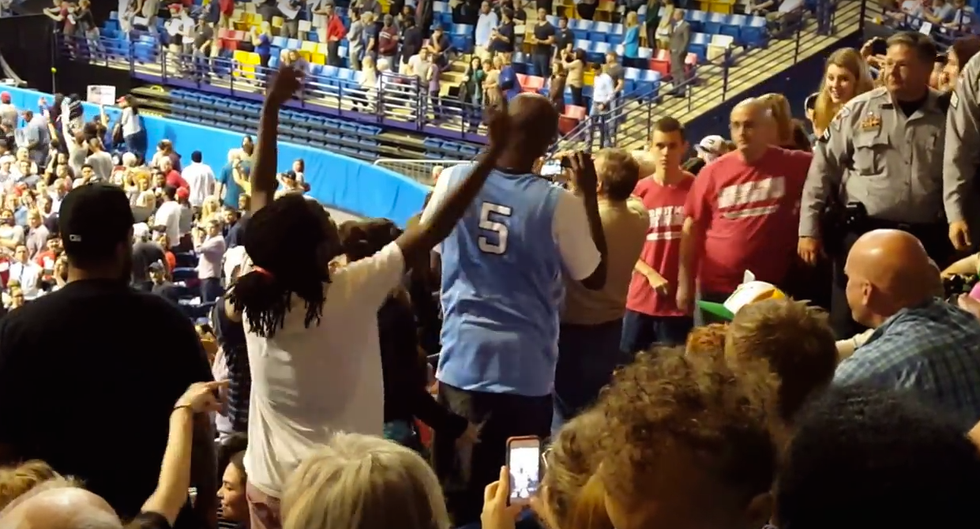 Caught on Video: Protester Punched in the Face at Trump Rally, Man Charged With Assault