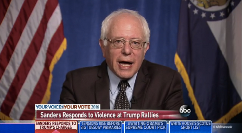 Sanders: Trump 'Tells the Truth Very Very Rarely