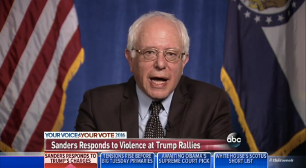 Sanders: Trump 'Tells the Truth Very Very Rarely