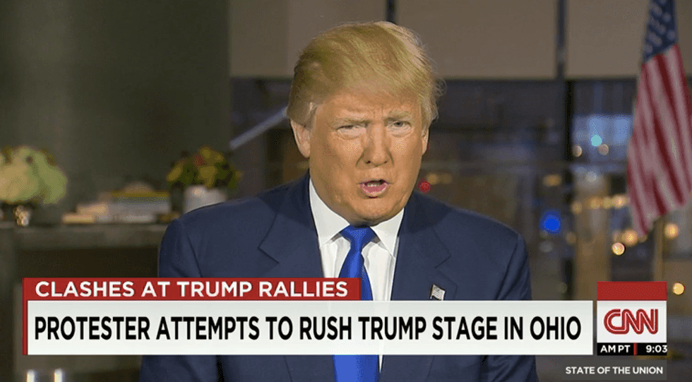 Be Careful Bernie': Trump Accuses Sanders of 'Lying' About Sending His Supporters to Disrupt Trump's Weekend Rallies
