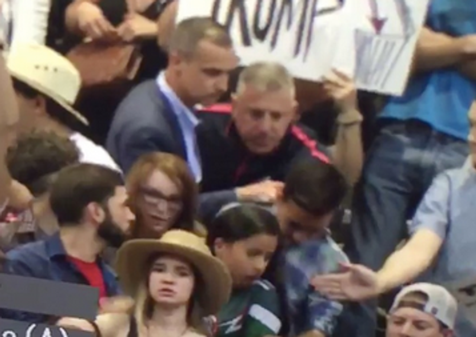 Caught on Camera: Trump’s Campaign Manager Appears to Grab Trump Protester by Collar