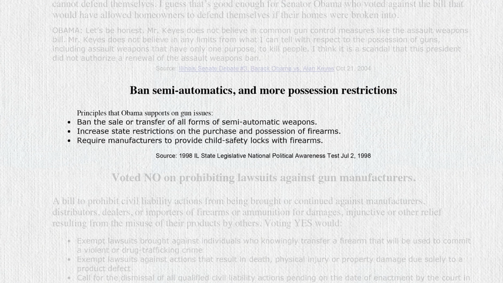 'For the Record': Barack Obama’s Anti-Gun History  