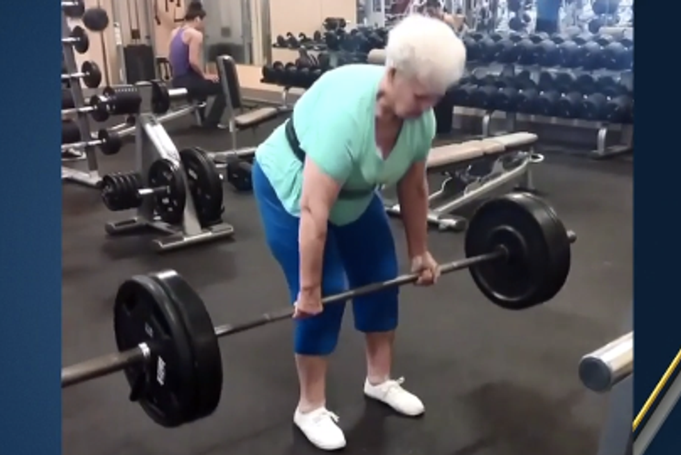 Watch This 78-Year-Old Grandmother Deadlift 225 Pounds