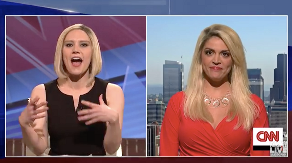 SNL' Opener Features Female 'Nutjob' Trump Supporter Who Defends Candidate's Controversial Statements on Women