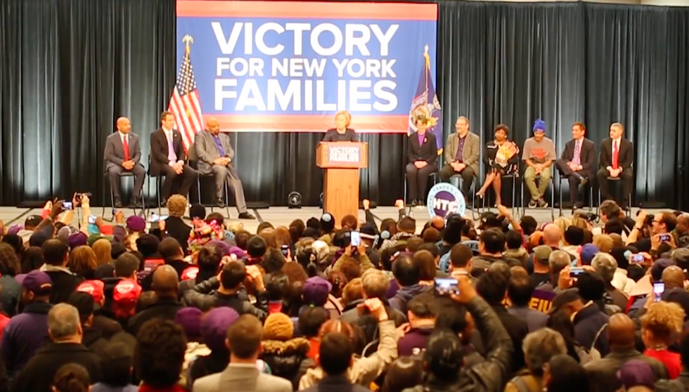 Watch Clinton Laugh As New York Governor Openly Mocks Trump