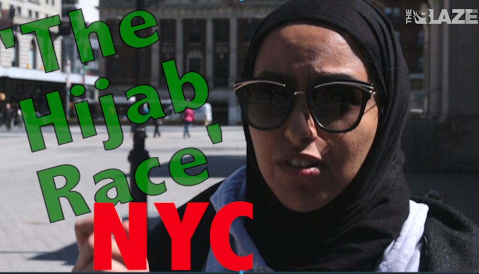 Students Hold 'Hijab Race' in NYC's Union Square