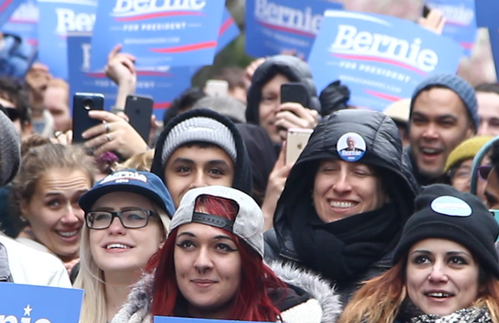 God Shed Her Grace on Thee': Sanders Camp Rolls Out Its Own Version of 'America the Beautiful