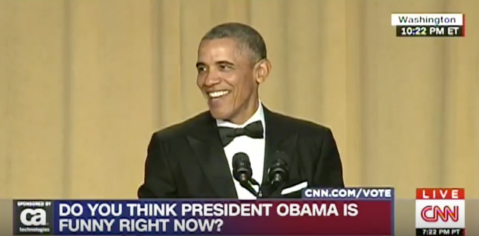 Obama Roasts Hillary Clinton With Surprisingly Merciless Joke at White House Correspondents' Dinner
