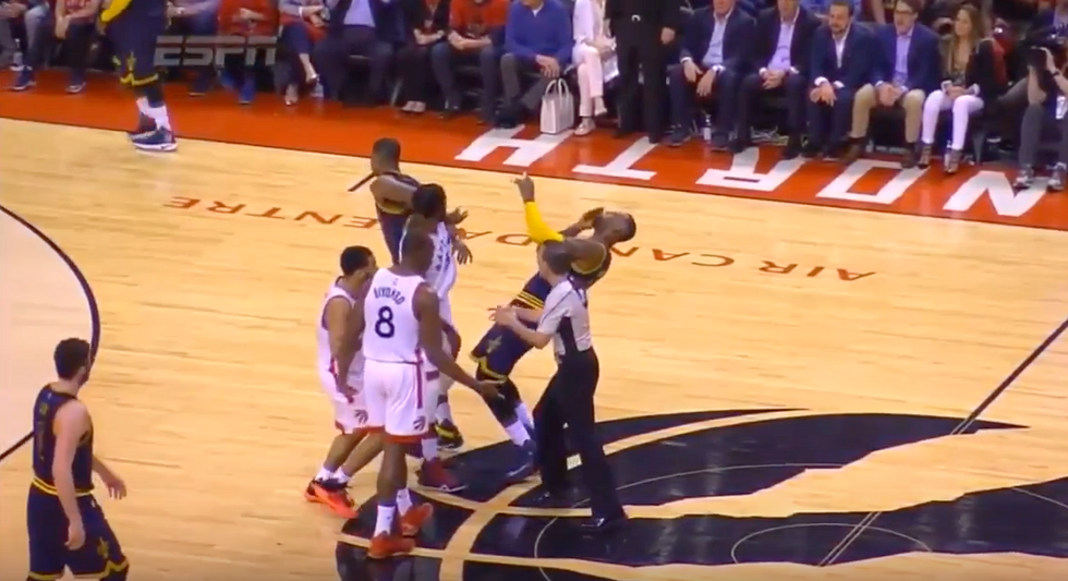 LeBron James Catches Part of Inadvertent Elbow During Game 3 — but It's His Substantial Reaction That Goes Viral