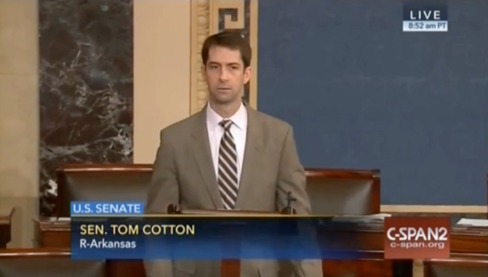 Tom Cotton Goes Off on Senate Floor: Normally, I Can Ignore ‘Bitter, Vulgar, Incoherent Ramblings’ of Harry Reid — but Not Today
