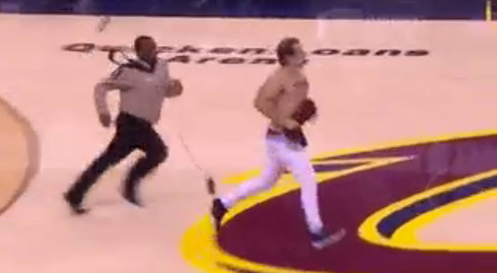 See Consequence of YouTube Star's Decision to Streak Through NBA Finals With ‘Trump Sucks’ on Chest