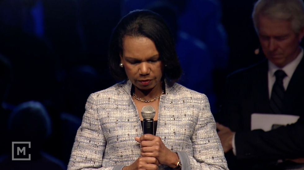 Condoleezza Rice Calls Americans to 'Race Toward God' in Moving Prayer After Dallas Ambush