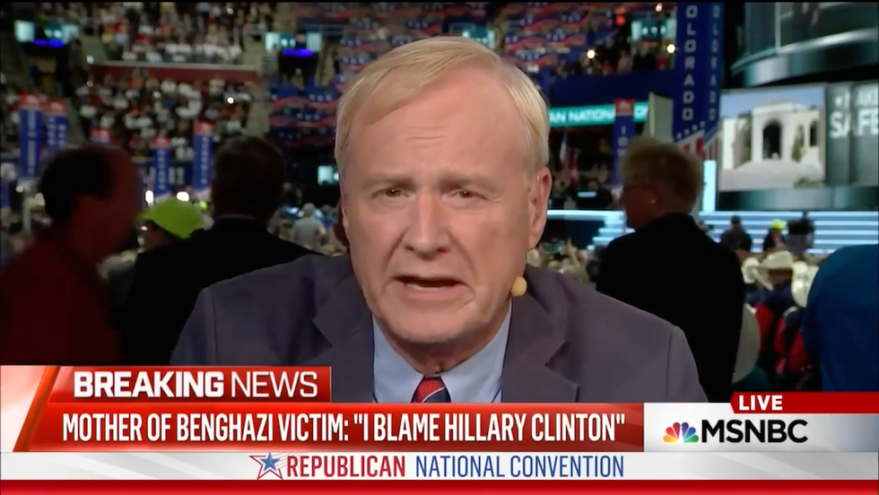 Chris Matthews Says GOP 'Ruined Their Evening' By Allowing Mother of Benghazi Victim to Speak