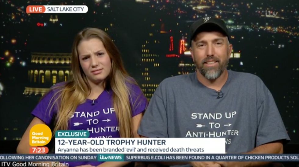 Piers Morgan Asks 12-Year-Old Hunter, 'What If I Killed Your Pet Cat?' — and Her Dad Quickly Reacts