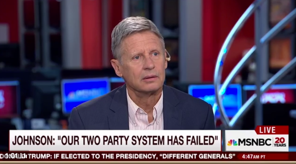 Libertarian Candidate Gary Johnson Stuns MSNBC Panel: ‘What Is Aleppo?’