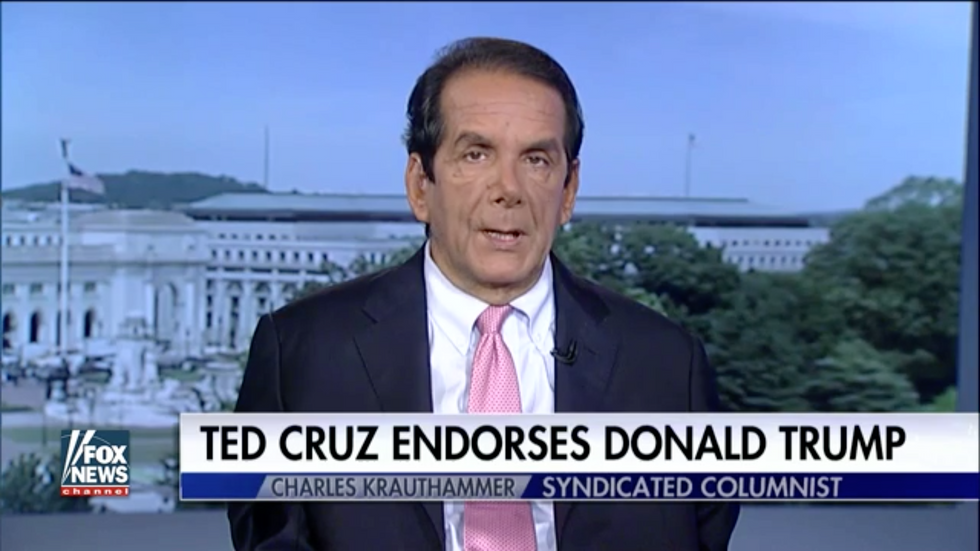 Krauthammer: Cruz's support of Trump shows he's 'business as usual