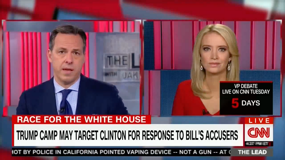 CNN's Jake Tapper tells Trump supporter the GOP nominee is 'surrounded by a philanderers club