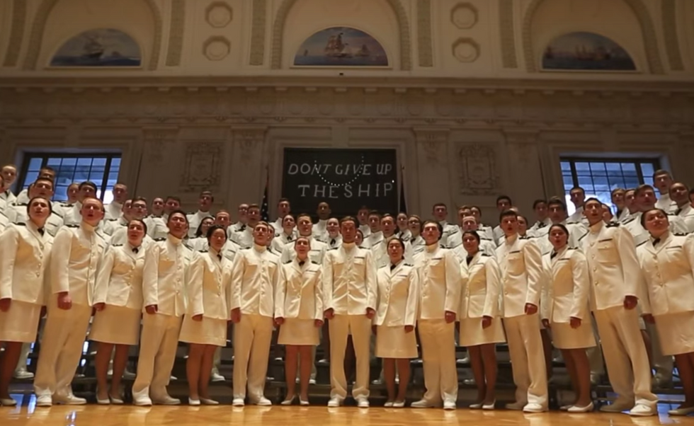 Watch: The Naval Academy's Glee Club sings a beautiful tribute to the fallen of Pearl Harbor