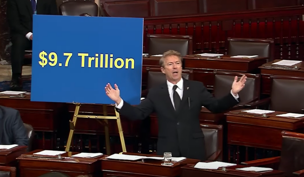 Watch: Rand Paul savagely takes down new Republican budget that adds trillions in debt