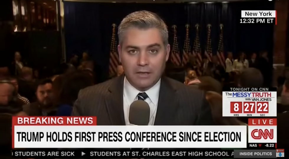 Report: Trump spox Sean Spicer threatened to eject CNN’s Jim Acosta for attempting to question Trump