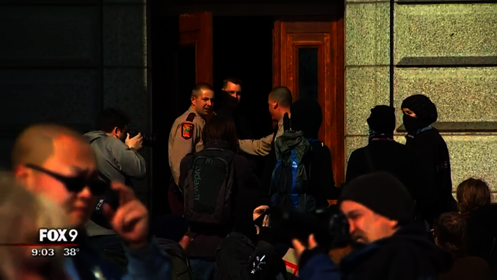 Police: Anti-Trump protesters arrested after setting off fireworks inside Minnesota capitol