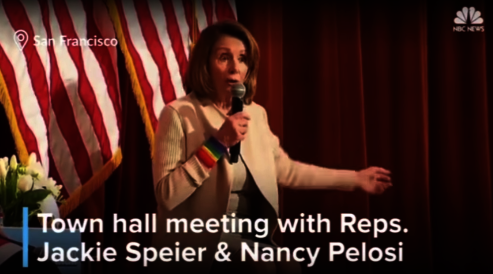 Watch: Pelosi heckled by liberal protesters during town hall in San Francisco