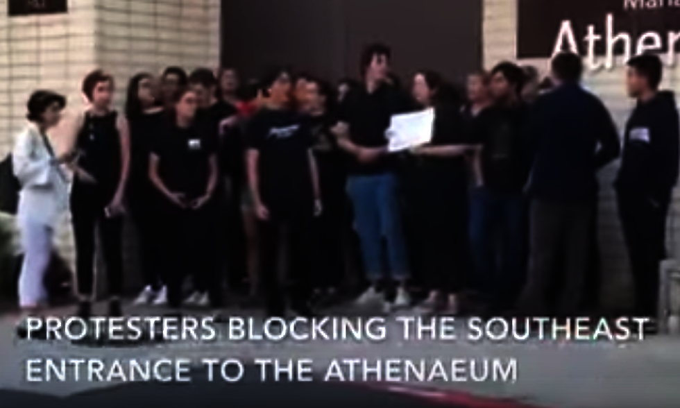 Students demand 'action' against conservative journalists, call truth a 'myth