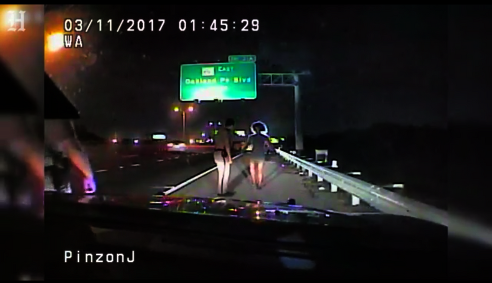 Famous actor's daughter tells cop she needs help with sobriety test because she's upset about Trump